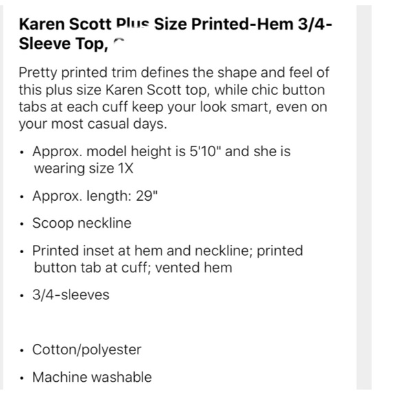 🦋Karen Scott top🦋 - Picture 3 of 3